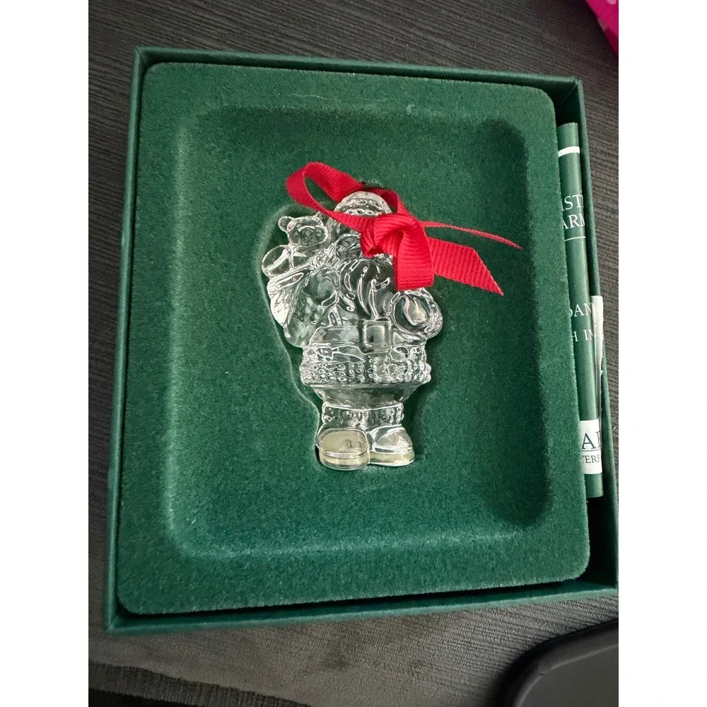 Marquis by Waterford Crystal Santa Ornament‎ Christmas Endearments 4th In Series